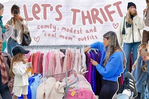 THRIFT WITH ME: MOM + BABY EDITION *cool mom fits and cute kid finds*