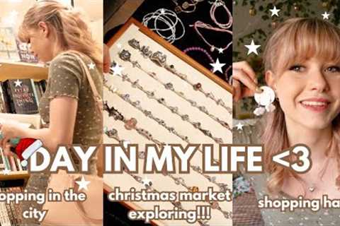 spend the day with me!!🎄🎅 CHRISTMAS MARKETS, SHOPPING IN THE CITY + HAUL 🤍 VLOGMAS DAY 17