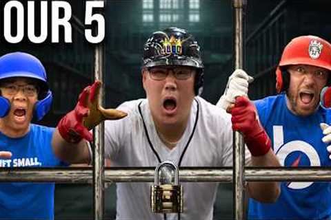 Trapped In A Cage Until We Hit A Home Run!
