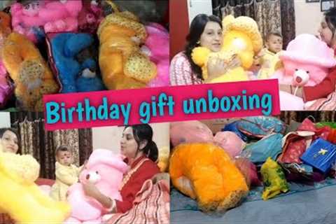 Birthday Gifts Unboxing 🎁🎁 #takshvi #birthdaygift #unboxing #gift