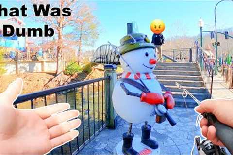 Fishing Downtown Gatlinburg When Something Crazy Happened!