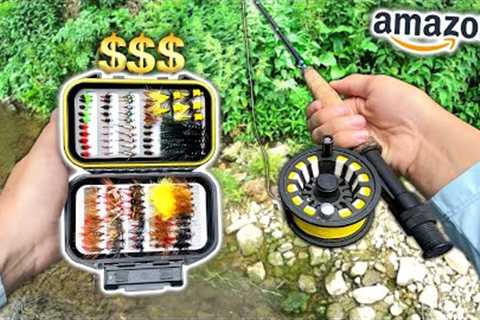 The MOST EXPENSIVE Amazon Fly Fishing Kit!! (Fishing Challenge)