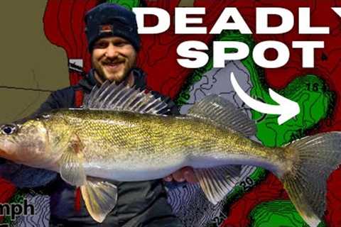 DEADLY Pattern for Early Ice Walleyes (Underwater Footage) - Ice Fishing Walleye Locations &amp;..