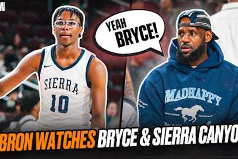 LeBron Watches Bryce James &amp; Sierra Canyon Turn Up at USC! 🔥🚨