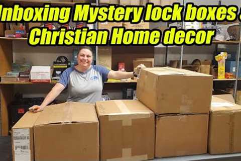 Unboxing Mystery Lock boxes and Christian Home Decor - Check out what we got!