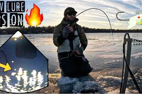 NEW Lure is on Fire for Ice Fishing Crappies!