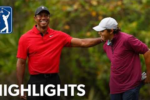 Tiger and Charlie Woods shoot 11-under 61 | Round 2 | PNC Championship | 2023
