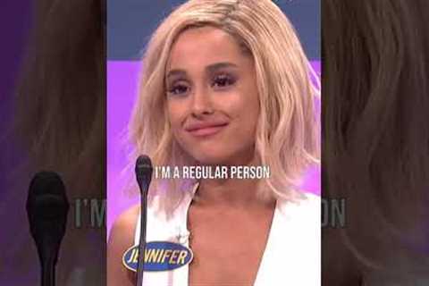 Ariana Grande does PERFECT Jennifer Lawrence impression 🤣 #shorts