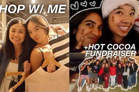 SHOP W/ ME + HOT COCOA FUNDRAISER | Vlogmas Day 16