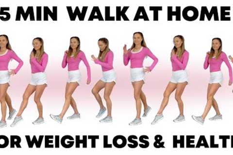 Walking Exercise for Weight Loss - 15 Minute Walk at Home