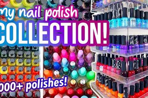 My GIANT Nail Polish Collection Tour! Organization &amp; Stats (3,000+ polishes!) || KELLI MARISSA