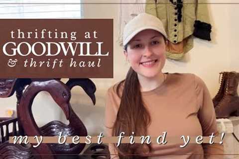 SO HAPPY I CRIED! GOODWILL THRIFT WITH ME &amp; THRIFT HAUL! | Home Decor Thrifting