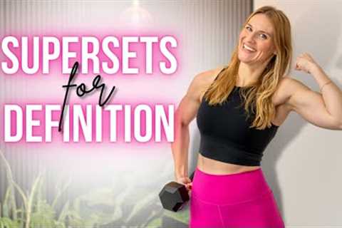 30-min Upper Body Strength Training with Dumbbells | Build Muscle at Home!