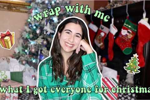 wrap presents with me &amp; what I got people for christmas 2023 (gift ideas!!)