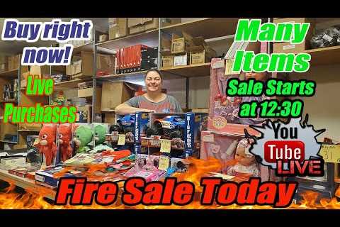 Live Fire Sale Toys, health and beauty, mystery boxes and more!