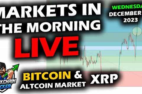 MARKETS in the MORNING, 12/20/2023, Bitcoin $43,800, Altcoin Market Green, Holidays, DXY 102
