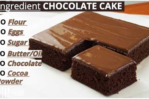 3 Ingredient CHOCOLATE CAKE RECIPE | Lock-down Chocolate Cake