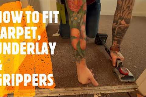 HOW TO FIT CARPET, UNDERLAY, DOOR BAR AND GRIPPERS #carpetinstallation #carpetfitting #doityourself