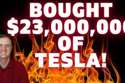 🚀🚀BOUGHT $23,000,000 Worth Of Tesla Stock! Tesla Stock Price Prediction! {How To Invest}