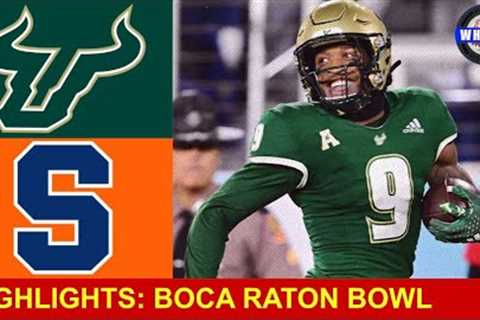 USF vs Syracuse Highlights | Boca Raton Bowl | 2023 College Football Highlights