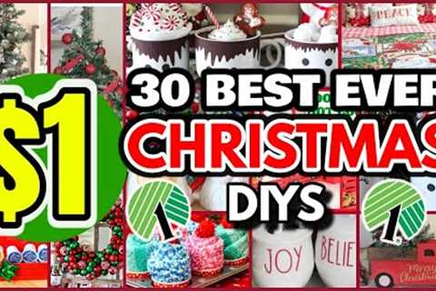 30 DOLLAR TREE Christmas DIYS you SHOULD be trying 2022 ┃GORGEOUS $1 Home Decor┃SHOCKING DIYS