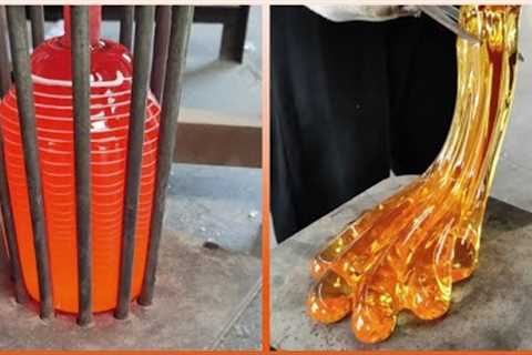 Amazing Glass Blowing By Professional Craftsman | Very Satisfying Video.