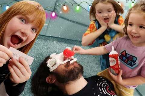 CRAZY CHRiSTMAS CHALLENGES!! Adley Niko &amp; Navey play Santa Says, Reindeer Dad, and Fun Family..