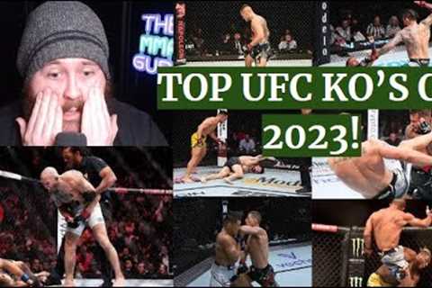 MMA GURU REACTING TO THE BEST UFC KO'S OF 2023!