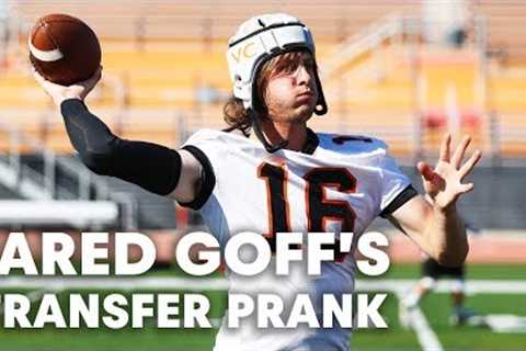 NFL QB Jared Goff Pranks Unsuspecting College Football Team