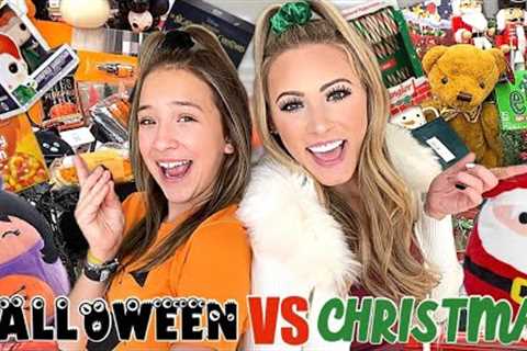 HALLOWEEN 🎃👻 VS CHRISTMAS 🎅🏻🎄 TARGET SHOPPING CHALLENGE! ✨