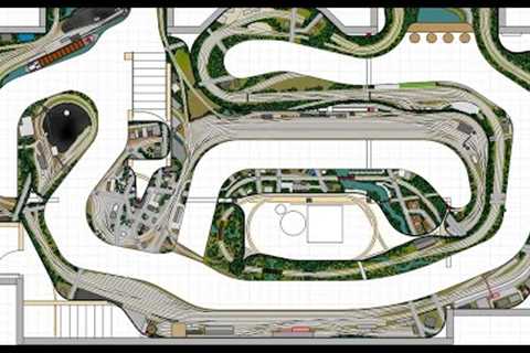 Epic 62' x 43' model railroad design, part 2