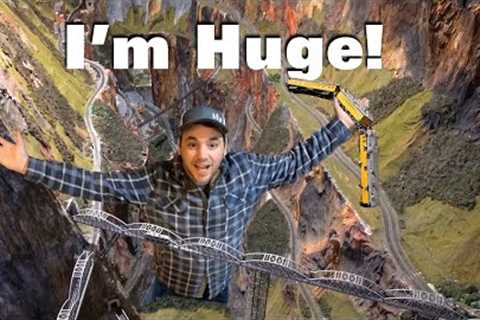 Massive Model Railroad - 400 Bridges - 30ft Mountains - You Have to See to Believe
