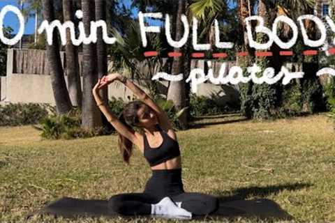 20MIN full body pilates workout // energising at home pilates // no equipment | LIDIAVMERA