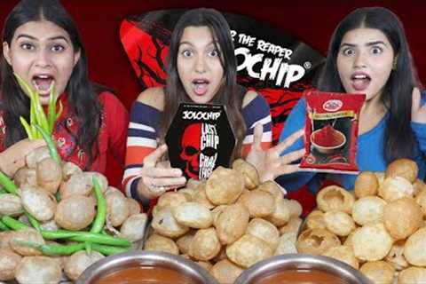 World's Spiciest Golgappa ( Pani Puri) Eating Challenge | Jolo Chip Challenge | Spicy Food Challenge