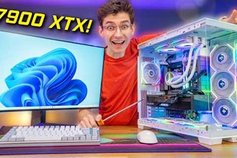The STUNNING ALL AMD 4K Gaming PC Build! 😍 - Lian Li O11D EVO RGB v2 &amp; TL LCD Fans! | AD