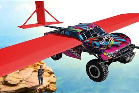 We Modded RC Cars to FLY! *EXTREME DROP TEST CHALLENGE*