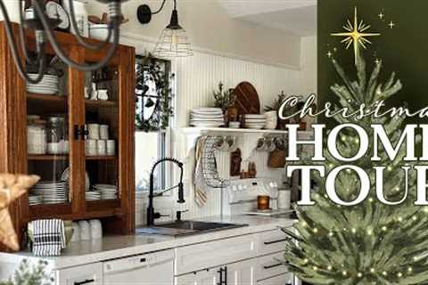 Cottage Christmas Home Tour 2023: Decorated with Primitives &amp; Antiques! Tour my mom's cozy..