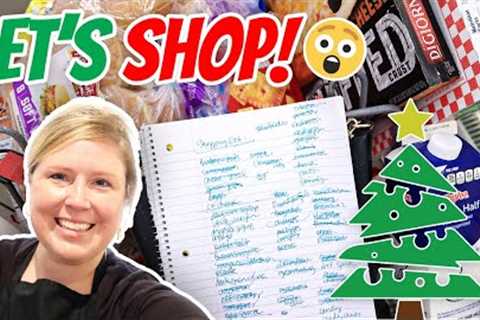 🎄 $500 Christmas GROCERY Haul &amp; Last Minute Shop w/ Me!!