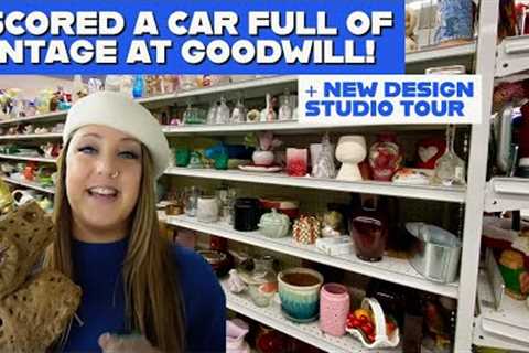 A WEEKEND SHOPPING GOODWILL! + PNW Vintage Shopping + New Design Studio Updated Tour!
