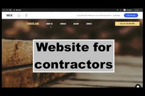 How to build a simple website as a contractor. Best Lead generation tool.