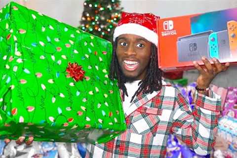 Kai Cenat Opens Christmas Presents From Viewers!