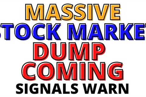 Stock Market CRASH:  Massive Stock Market Dump Coming on the S&amp;P 500 &amp; NASDAQ in the New..