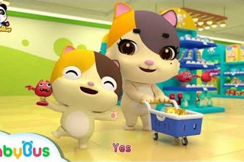 Baby Kitten's Shopping in  the Supermarket | Kids Safety Tips | The Kitten Family | BabyBus