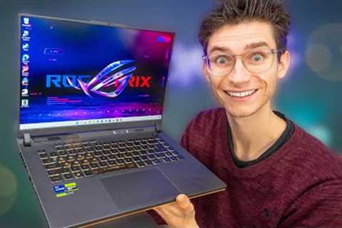 Gaming Laptops Have Gotten CRAZY Good! 🤩 Asus ROG Strix G16 2023 Unboxing &amp; Gameplay | AD