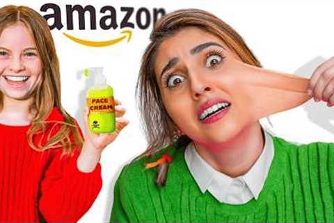 My Daughter Tries 100 CRAZY Amazon Products! ft/ Salish Matter &amp; Royalty Family