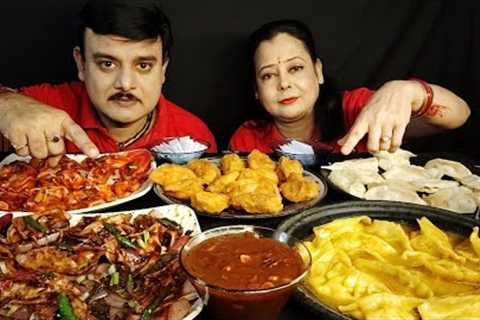 30 SECONDS MOMOS CHALLENGE|SPICY MOMOS🔥KURKURE MOMOS CHILLIMOMOS JHOL MOMOS..