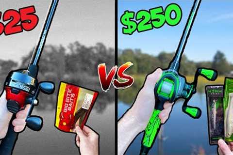 $25 vs $250 Budget Fishing Challenge