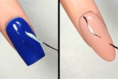 #188 Simple Nail Art  For Beginners 2024 | Easy Nail Art Design At Home 2023 | DIY Nail art #nailart
