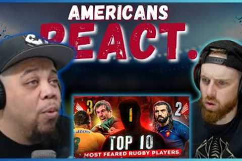 AMERICANS REACT TO THE TOP 10 MOST FEARED RUGBY PLAYERS EVER! BIGGEST HITS || REAL FANS SPORTS