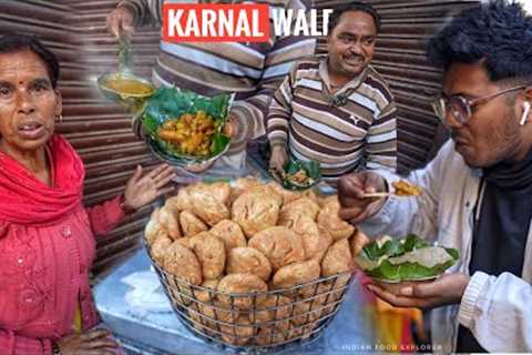 India’s Hardworking Couple Selling Kachori &amp; Aloo Curry | HARIDWAR Food Tour | Street Food India